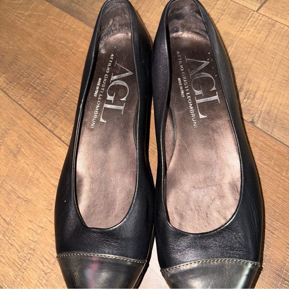 Attilio Giusti Leombruni Black Leather Footwear
